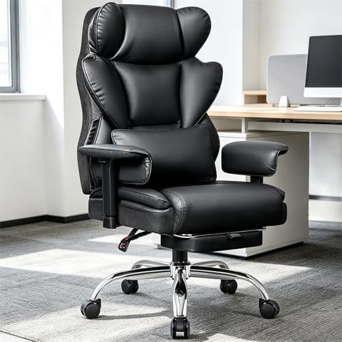Big & Tall Office Chair 400 lbs, Gaming Chair 23" Wide Seat