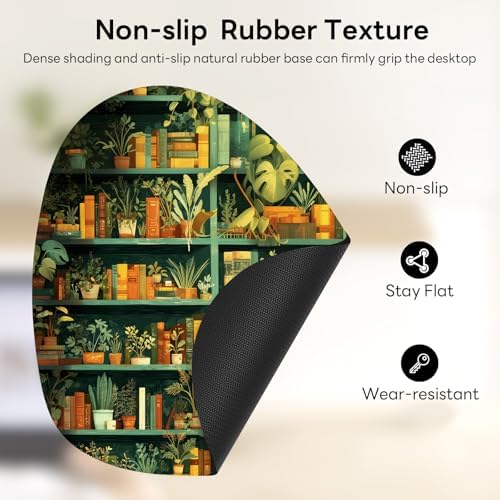 Water Drop Mouse Pad 7.3x8in Non-Slip for Laptop, Cute Cat