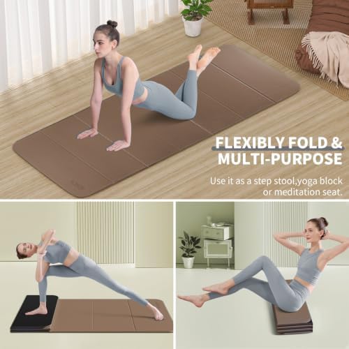 Foldable Yoga Mat Extra Large 74"×31.5"
