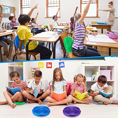Jerify 4 Pcs Wiggle Seat Flexible Inflated Wobble Cushion