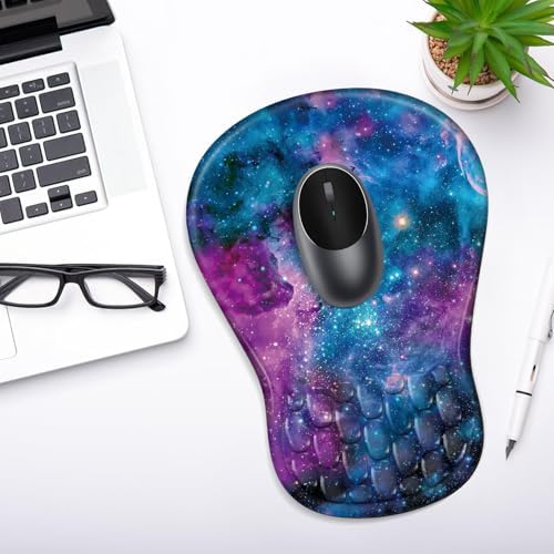 YIWEI Ergonomic Mouse Pad with Wrist Rest for Carpal Tunnel Pain Relief
