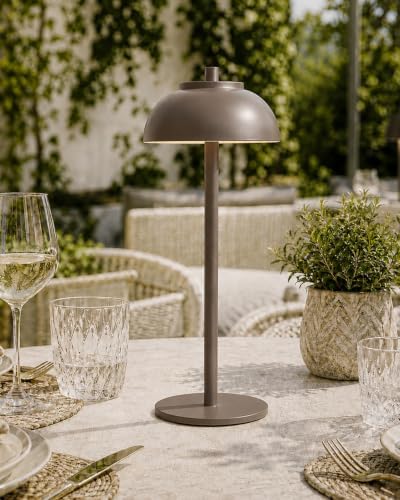 Cordless Table Lamps Rechargeable, Battery Operated Table Light Brown 2Pack
