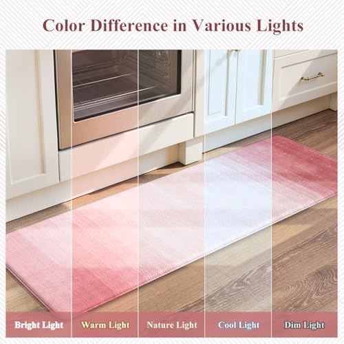 KIMODE Kitchen Anti Fatigue Mats, Boho Farmhouse Kitchen Rugs Sets of 2