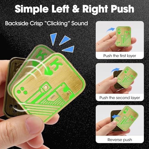 Fidget Slider, Poker Push Card, Fidget Toys Adults, Fidget Clicker