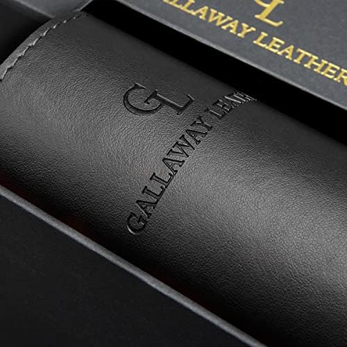 Gallaway Leather Desk Mat,Desk Writing Pad - Office Desk Pad, Medium 24" x 14" Black, Desk Mats on Top of Desks, Gift Ready Elegant Computer Desk Mat Desk Cover Desk Pad Protector PU Leather