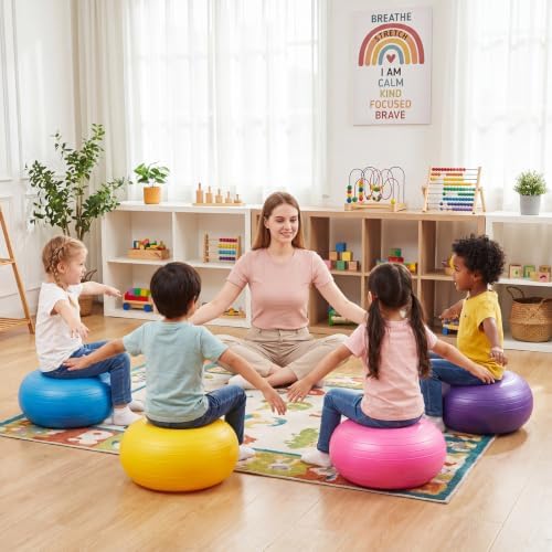 Lewtemi 4 Pcs Flexible Seating for Classroom Elementary 20'', Fresh Color