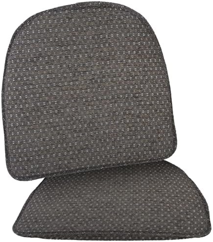 Klear Vu Raindrop The Gripper Non Slip Chair Cushions, Soft & Comfortable Seat Pad, Sitting Pillow for Kitchen, Dining or Office, 2 Count (Pack of 1), 04 Gray