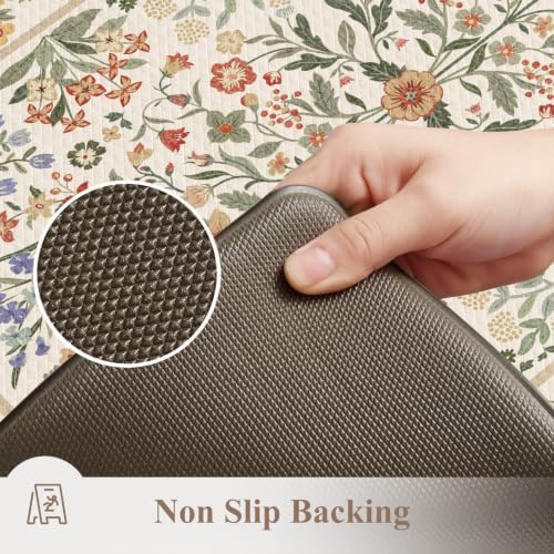 KIMODE Anti Fatigue Kitchen Mats for Floor,Cushioned Kitchen Rugs Sets of 2