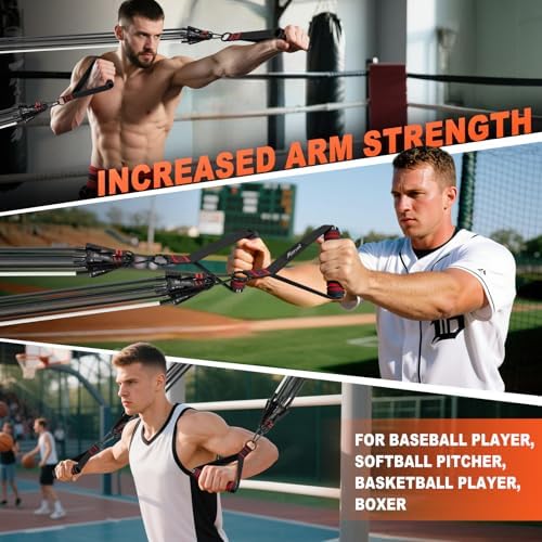 HPYGN Resistance Bands with Handles, 150 lb Exercise Bands for Home Workout