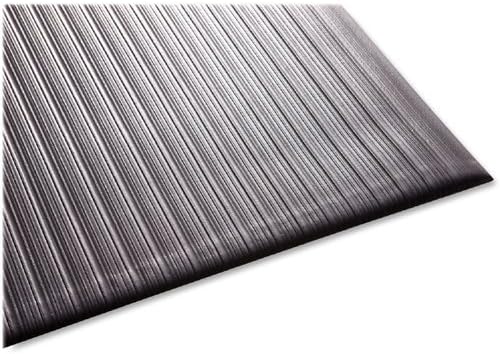 Genuine Joe Air Step Anti-Fatigue Black Mat, 36" L x 24" W