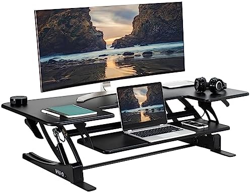 VIVO Black 48 in Standing Desk Converter, DESK-V048V
