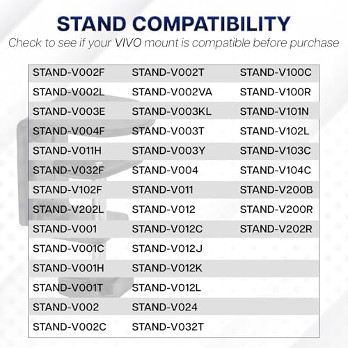 VIVO Heavy Duty Desk Clamp for Monitor Mount Desk Stand, No Scratch Universal Replacement C-clamp, Tabletop Surfaces up to 3.25 inches, Easy Install, Black, PT-SD-CP01A