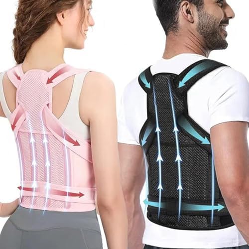 Back Posture Corrector Nylon Mesh Brace for Daily Use and Long Sitting Hour
