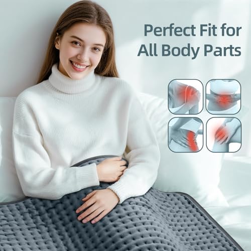 17"x33" Heating Pad for Back Pain Relief, XXXL Electric Heat Pads for Women