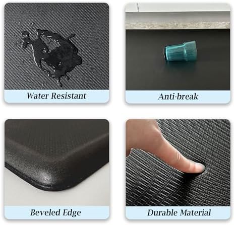 Artnice Kitchen Floor Mat, Cushioned Anti Fatigue Mats for Kitchen Floor