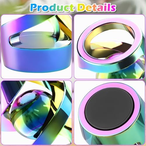 Kinetic Spinning Desk Toy, ADHD Stress Fidget Desktop Decor Rainbow