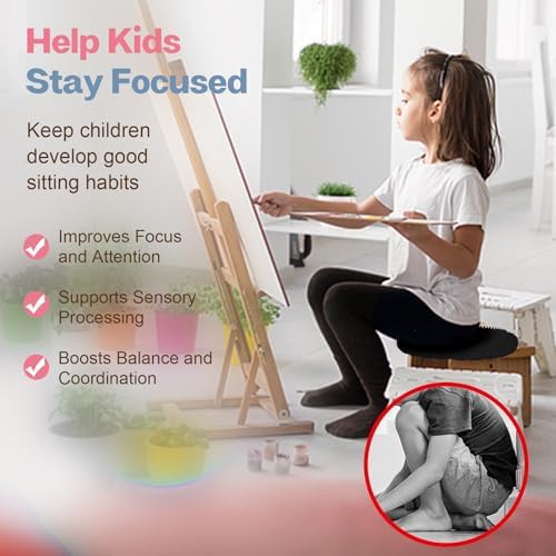 kisnbld Wobble Cushion, Balance Disc with Pump, Core & Posture Training