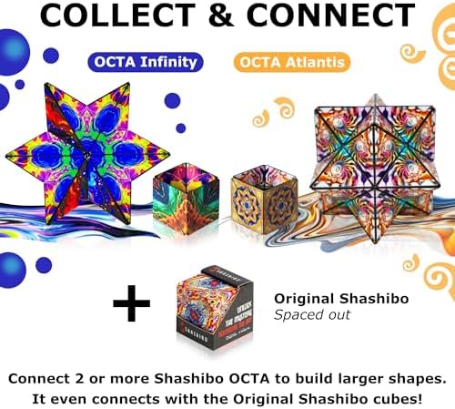 Shashibo OCTA Magnetic Puzzle Toy, Stress Relief Fidget Toy