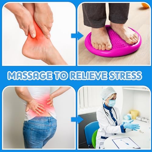 Jerify 4 Pcs Wiggle Seat Flexible Inflated Wobble Cushion