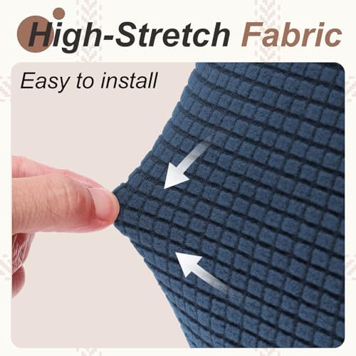 PATIKIL 1 Set Office Chair Cover, Desk Chair Cover Stretchable Universal Computer Seat Slipcover Large with Armrest Covers Zipper for Rolling Office Chairs Home Desk Seat, Cyan Blue