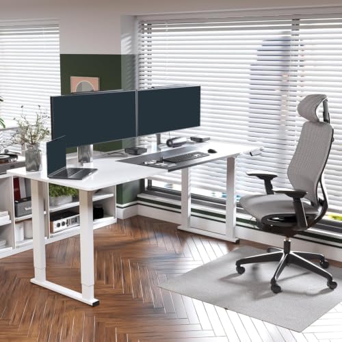 SANODESK 4-Leg 78''x32'' Large Electric Height Adjustable Standing Desk