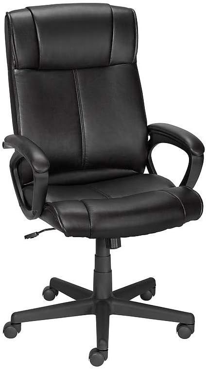 STAPLES Executive Office Chair, Luxura, High Back, Black