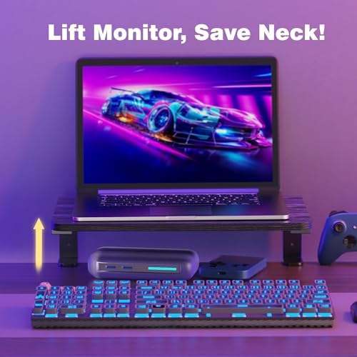 Desk Extender, 15-inch Clamp-On Desk Shelf, Height-Adjustable Desktop Shelf Organizer for Monitors Office and Gaming Accessories, Arm Support Table Extension, 44lbs Heavy Duty, Black