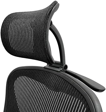 Headrest Attachment Compatible with Herman Miller Aeron Fully Adjustable Height & Tilt, Removable Coat Hanger Available Color for Classic.