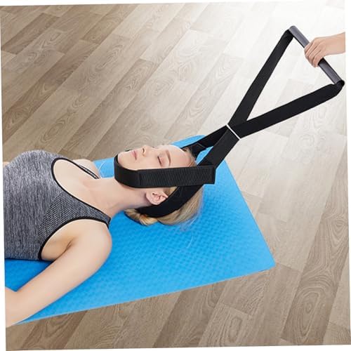 Neck Stretcher Y-Shaped Ergonomic Breathable Elastic Neck Decompression Devices with Chin Belt for Home ..
