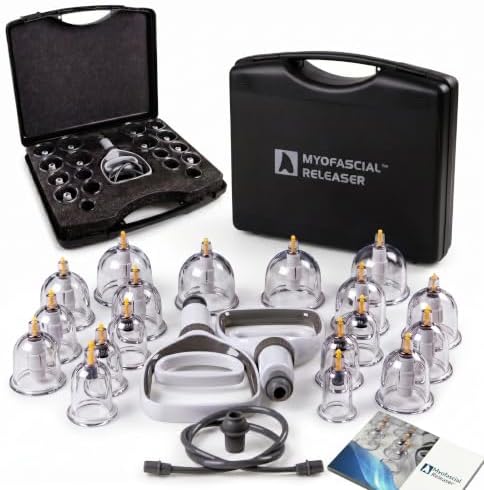 Myofascial Releaser Cupping Set Massager, Cupping Kit for Massage Therapy