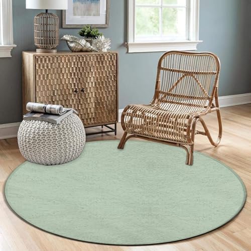 Highly Premium Quality Floor Mat, Office Chair Decor Mat, Room Sofa Yoga Soft Round Carpet Green, 24inch