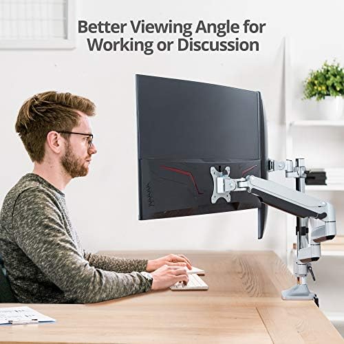 SIIG Triple Monitor Desk Mount, 13"-32", 15.4 lbs Each, CE-MT3611-S1