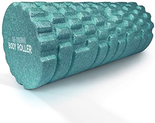 The Original Body Roller - High Density Foam Roller Massager for Deep Tissue Massage of the Back and Leg Muscles - Self Myofascial Release of Painful Trigger Point Muscle Adhesions (Turquoise)