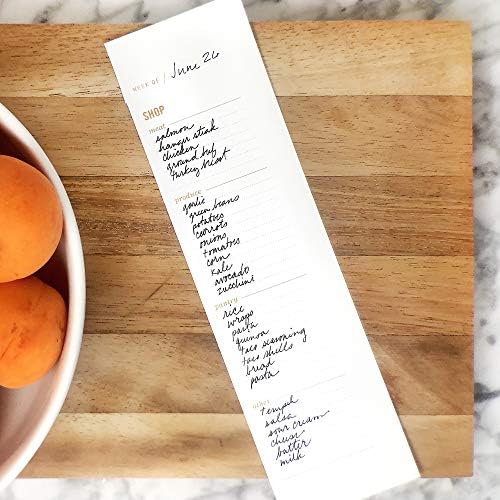 Meal Planning Notepad - What's for Dinner Weekly Meal Planner and Grocery List Magnet Pad with Tear-Off Shopping List - Family Dinner Menu for Fridge & Meal Prep - 6x9” - 50 Sheets (Pack of 2)