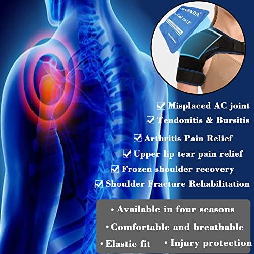 VISKONDA Shoulder Brace Sling Immobilizer and Compression Sleeve,Rotator Cuff Injury Supports for AC Joint Pain Relief,Arm Stability,Tear,Bursitis,Swelling,Tendonitis,for Men and Women (Black,Small)
