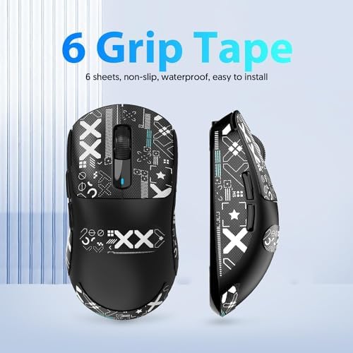 ATTACK SHARK Mouse Anti Slip Grip Tape for X3 Wireless Gaming Mouse - Black