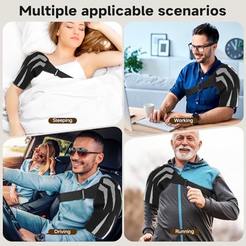 Shoulder Brace for Men & Women, Preventing Strains and Dislocation (Medium)