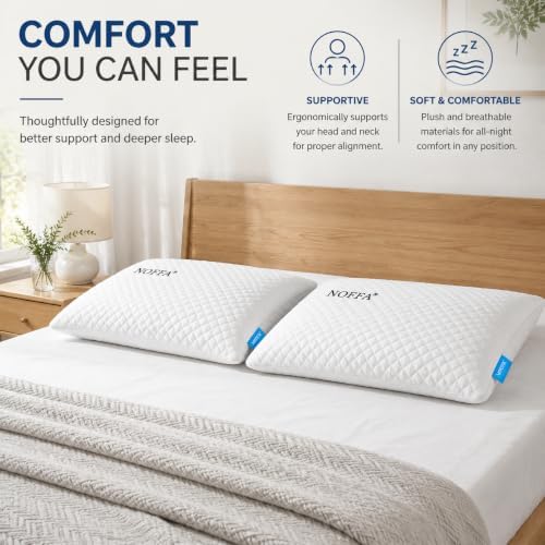 Neck Pillow, Memory Foam Pillows, Neck Support Pillows for Sleeping