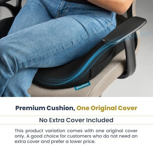 Cooling Seat Cushion for Tailbone Pain Relief, X Large Office Chair Cushion
