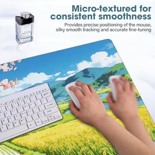 Desk Mat 31.5x15.7 Inch for Office - Extra Large Mouse Pad, Lake