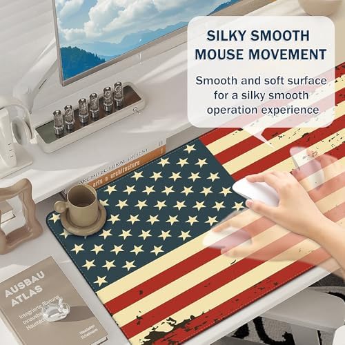 Mouse Pad Gaming - Desk Mat for Keyboard and Mouse - Large Mouse Pad for Desk, Mousepad (35.4" X 15.7") with Non-Slip Base, Desks Pad Mat Office and Home