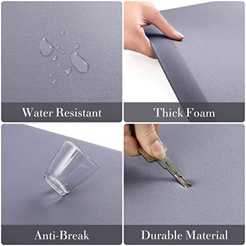 HappyTrends 2 PCS Kitchen Mat Cushioned Anti-Fatigue Floor Mat, Heavy Duty