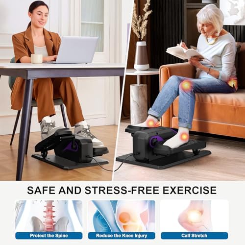 Under Desk Elliptical Leg Exerciser While Sitting for Seniors