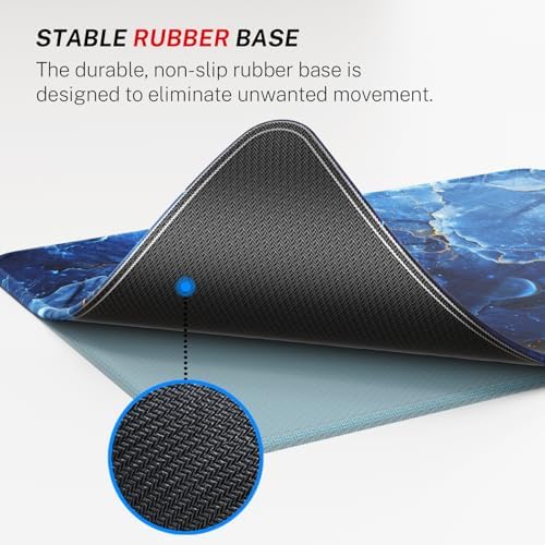 MROCO Essential Office & Gaming Mouse Pad, 8.5 x 11 Inch, Ocean Marble