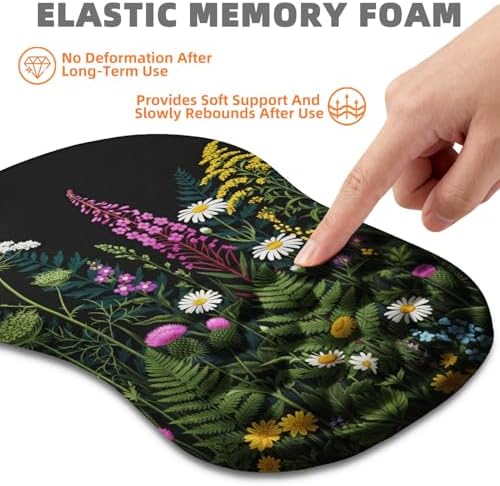 Ergonomic Mouse Pad Wrist Support for Carpal Tunnel Pain Relief