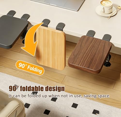 Clamp On Desk Extender for Mouse, 10 in Under Desk Mouse Tray
