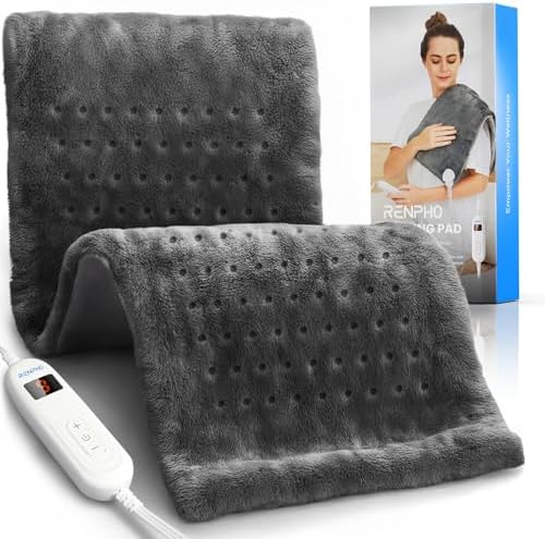 RENPHO Heating Pad for Back with 10 Heat Levels, Christmas Gift for Women