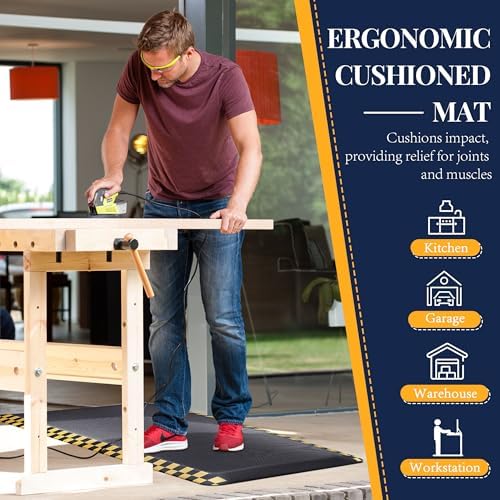 3 Packs Anti Fatigue Mat for Industrial - 39"x20" Standing Floor Mat