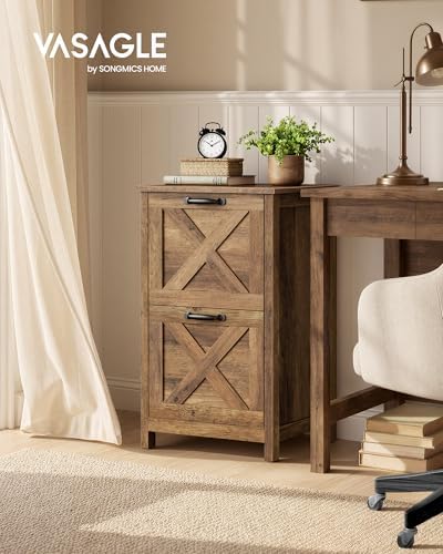 VASAGLE File Cabinet, 2-Drawer Filing Cabinet for Home Office