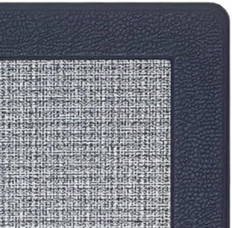 PowerSellerUSA Anti-Fatigue Clarke Comfort Floor Mat, Non-Slip Cushioned Standing Mat, ECO PVC Foam, Easy to Clean, for Kitchen, Bathroom, Living Room & Office Standing Desk, 18" x 30", Navy